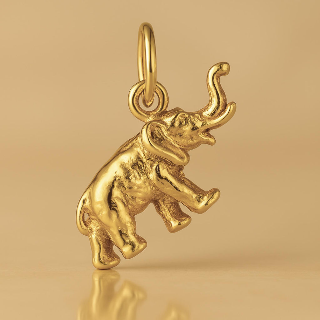 18ct Yellow Gold - Indian Elephant Charm