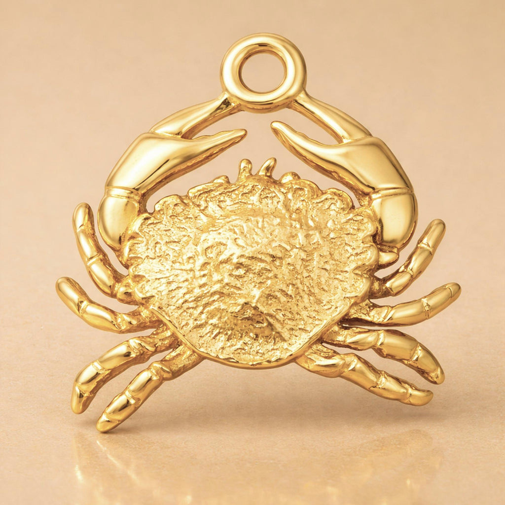9ct Yellow Gold - Sea Crab Charm