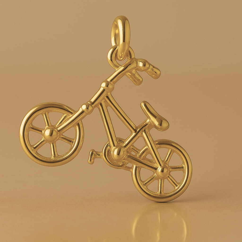 9ct Yellow Gold - BMX Bike Charm
