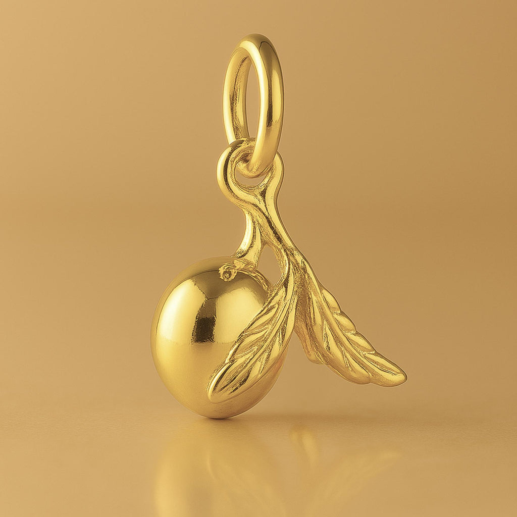 18ct Yellow Gold - Fresh Apple Charm