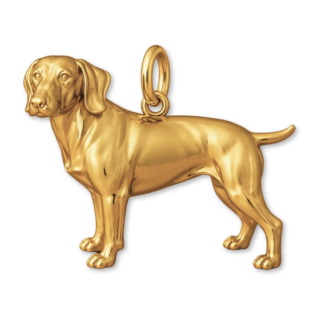 9ct Yellow Gold - German Shorthaired Pointer Dog Charm