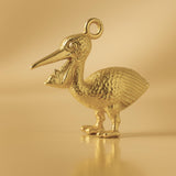 18ct Yellow Gold - Australian Pelican Charm