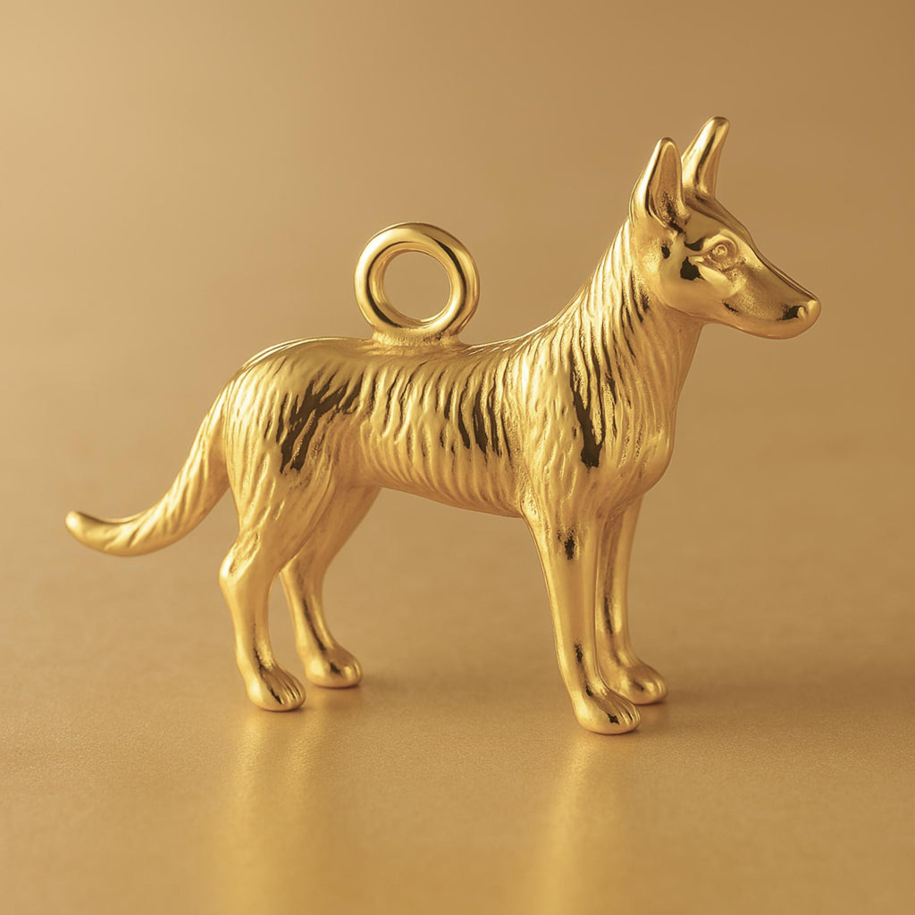 9ct Yellow Gold - Wild Dingo Charm