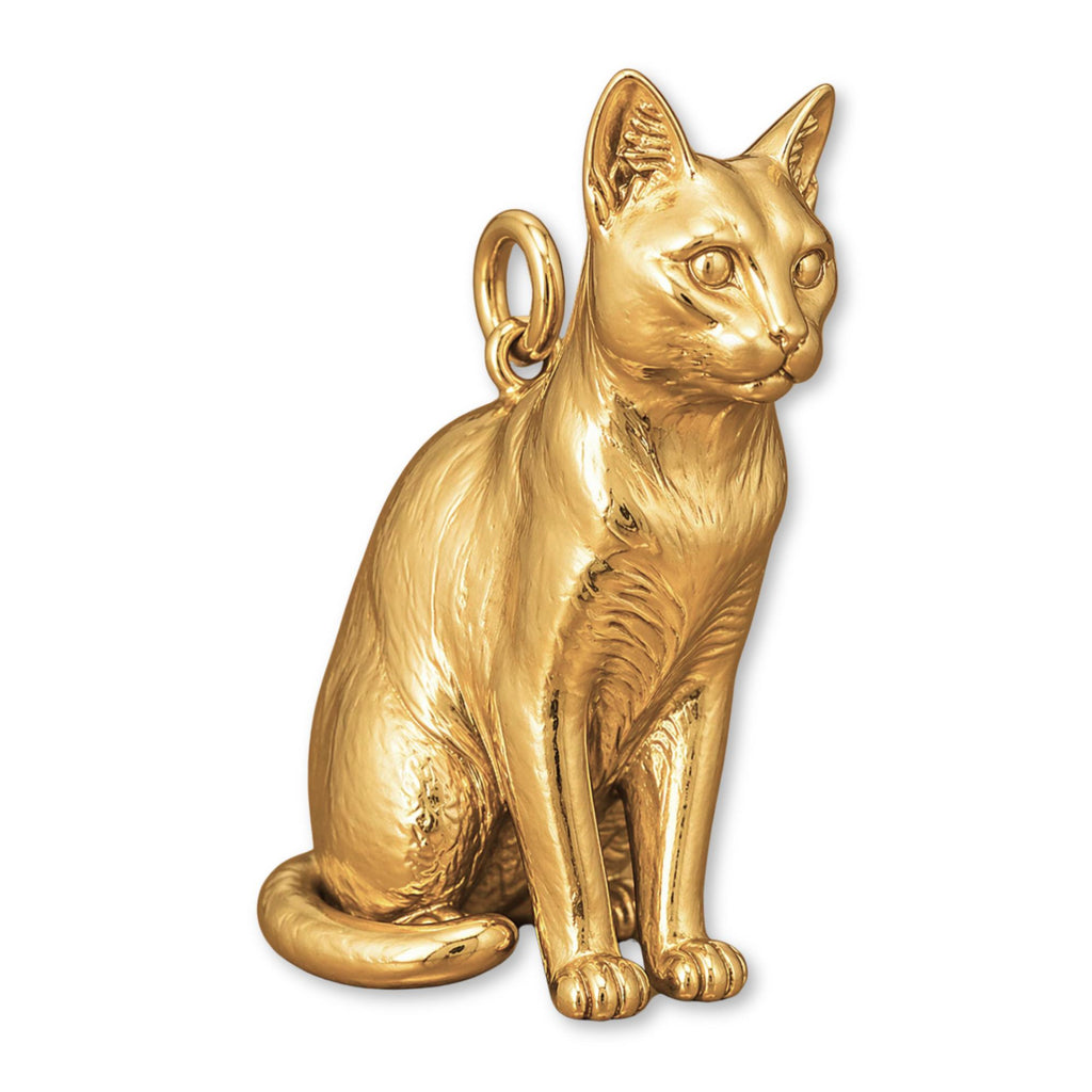 9ct Yellow Gold - Korat Cat Charm