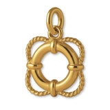 18ct Yellow Gold - Classic Rope Lifebuoy Charm