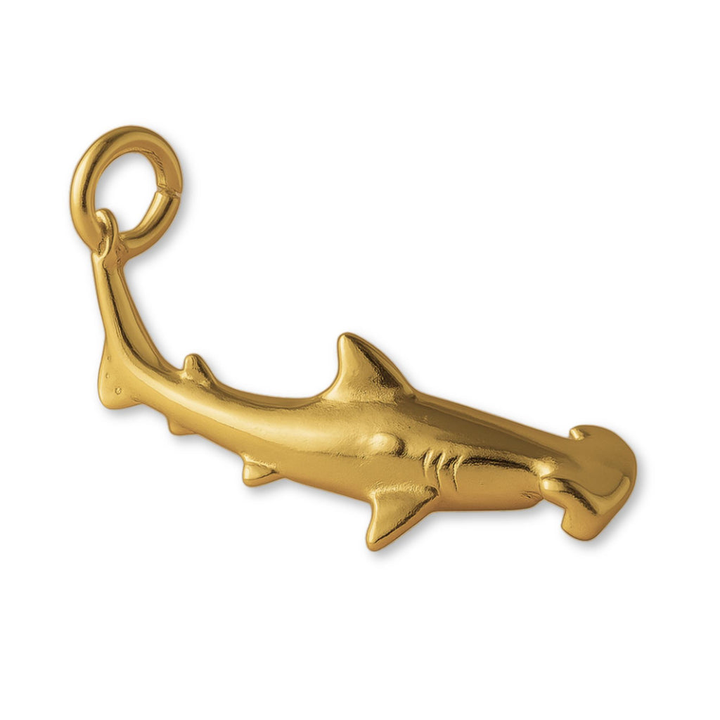 18ct Yellow Gold - Hammerhead Shark Charm