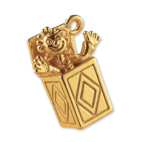 9ct Yellow Gold - Jack in the Box Charm