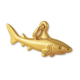9ct Yellow Gold - Tiger Shark Charm