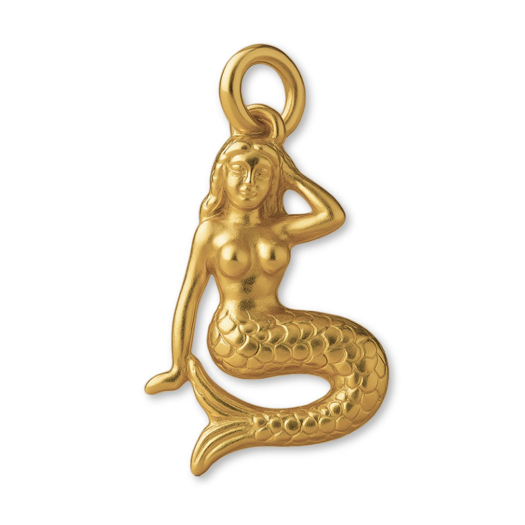 9ct Yellow Gold - Ceasg Mermaid Charm