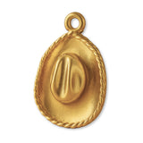 18ct Yellow Gold - Western Cowboy Hat Charm