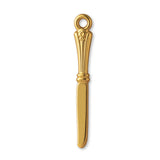18ct Yellow Gold - Ornate Butter Knife Charm