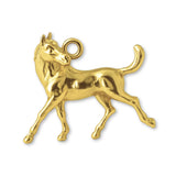 18ct Yellow Gold - Galloping Horse Charm