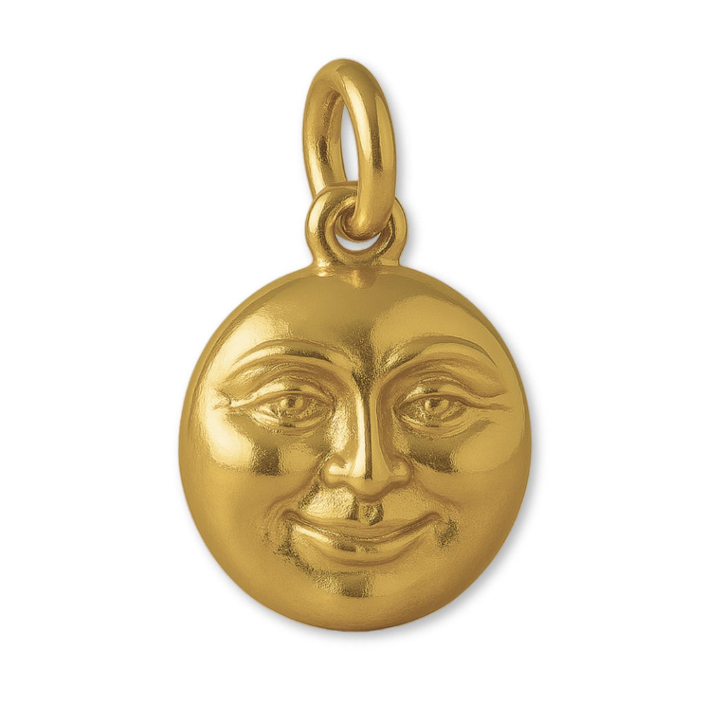 9ct Yellow Gold - Luna Protection Charm