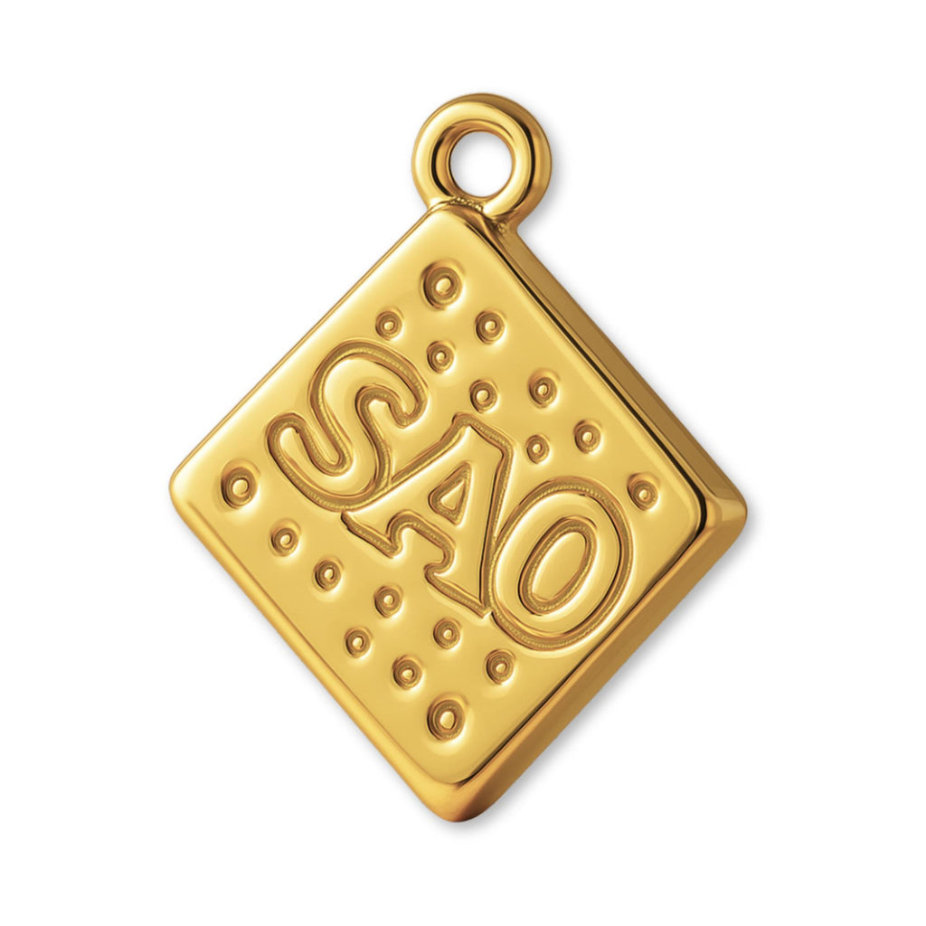 9ct Yellow Gold - SAO Biscuit Charm