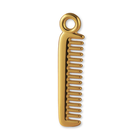 18ct Yellow Gold - Barbers Comb Charm