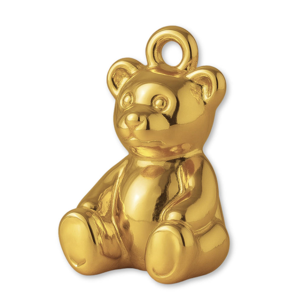 9ct Yellow Gold - Classic Teddy Bear Charm