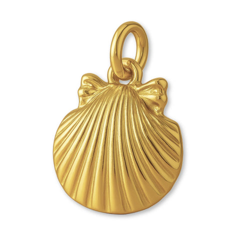 9ct Yellow Gold - Cockle Beach Shell Charm