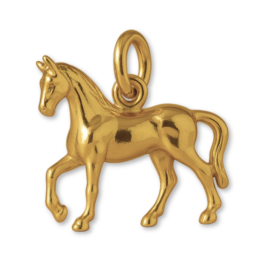9ct Yellow Gold - Classic Show Horse Charm