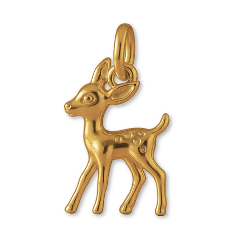 18ct Yellow Gold - Forest Deer Charm