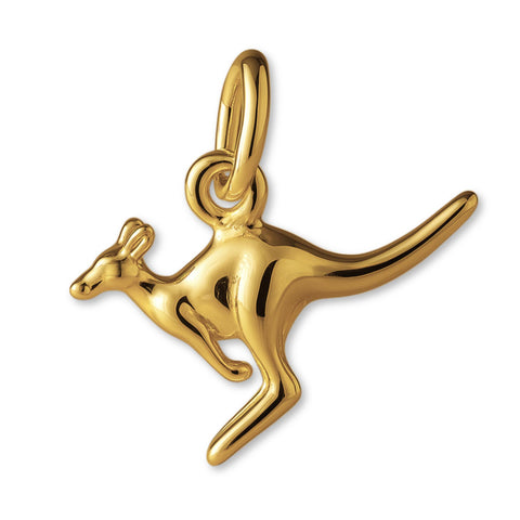 18ct Yellow Gold - Jumping Kangaroo Charm