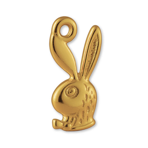 9ct Yellow Gold - Classic Playboy Bunny Charm