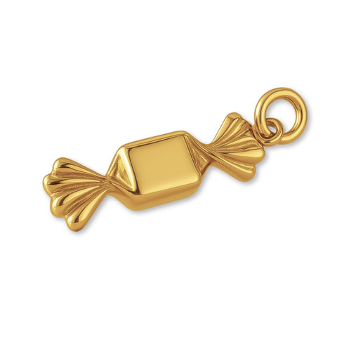 18ct Yellow Gold - Wrapped Candy Charm