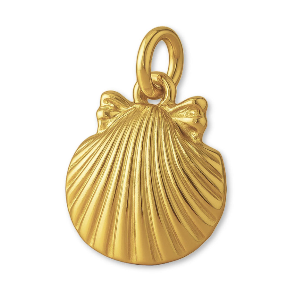 18ct Yellow Gold - Cockle Beach Shell Charm