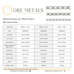 9ct White Gold - Belcher - Chain Roll