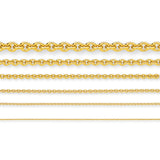 9ct Yellow Gold - Cable - Necklace Chain