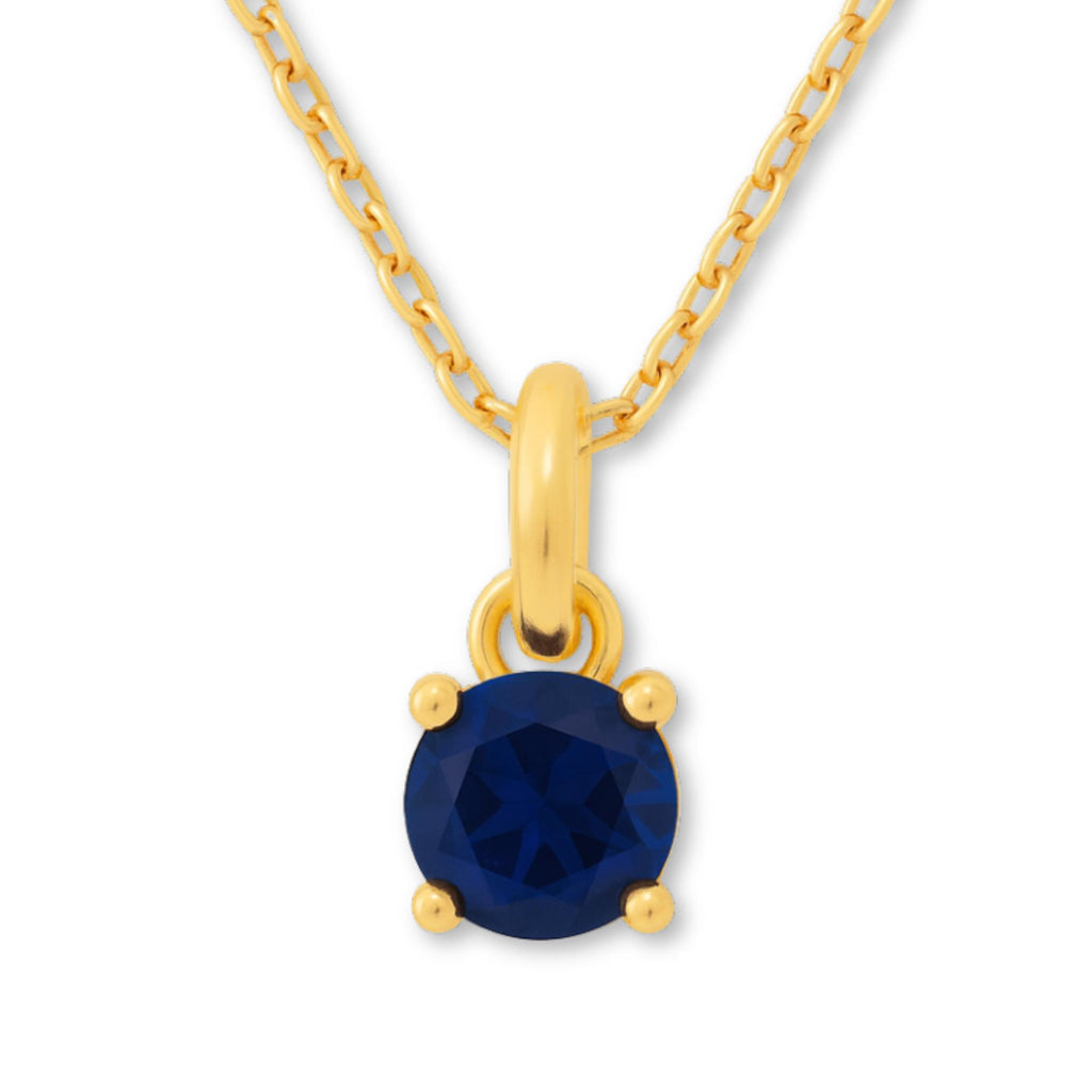 9ct Yellow Gold | Sapphire - September Birthstone Necklace