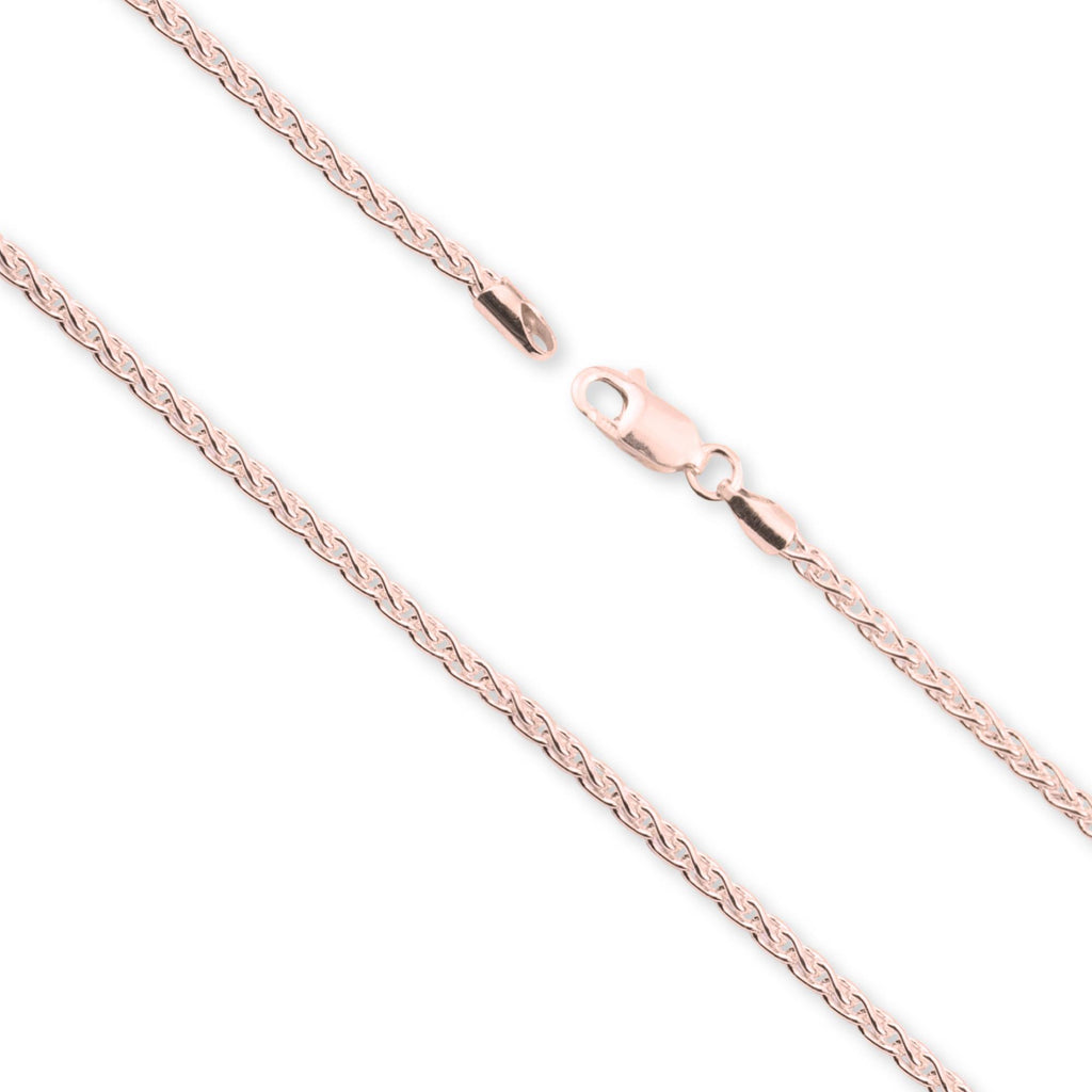 18ct Rose Gold - Wheat - Necklace Chain