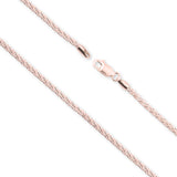 18ct Rose Gold - Wheat - Necklace Chain