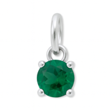 925 Sterling Silver | Emerald - May Birthstone Charm