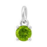 925 Sterling Silver | Peridot - August Birthstone Charm