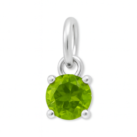 925 Sterling Silver | Peridot - August Birthstone Charm