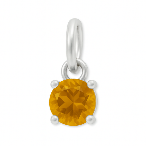 925 Sterling Silver | Citrine - November Birthstone Charm