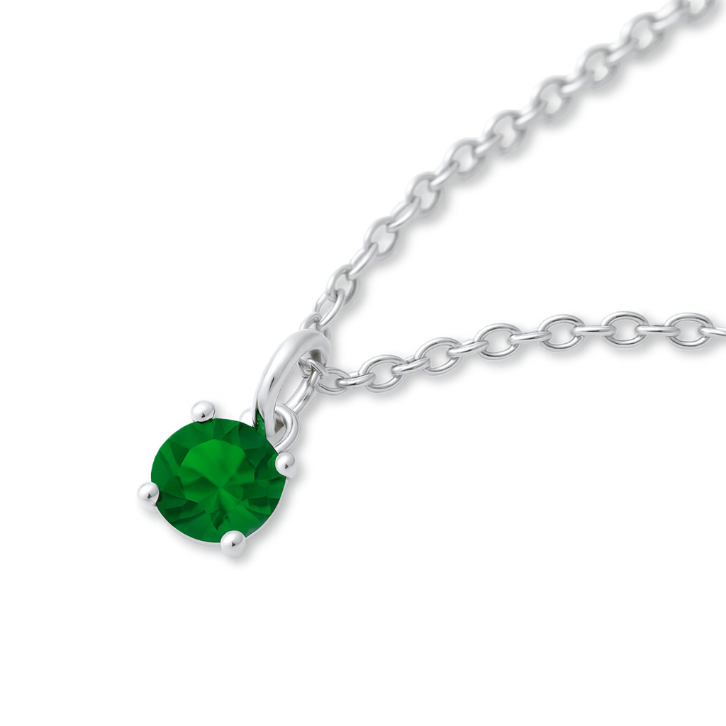 925 Sterling Silver | Emerald - May Birthstone Bracelet