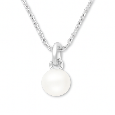 925 Sterling Silver - June Birthstone Necklace | Pearl