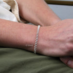 925 Sterling Silver - Curb - Armbandskedja