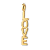 14ct Gold Plated - Vertical Love Charm