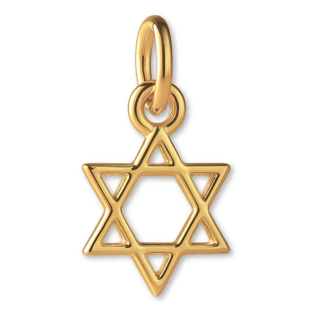 14ct Gold Plated - Mini Star of David Charm