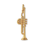 14ct Gold Plated - Tube Trumpet Charm