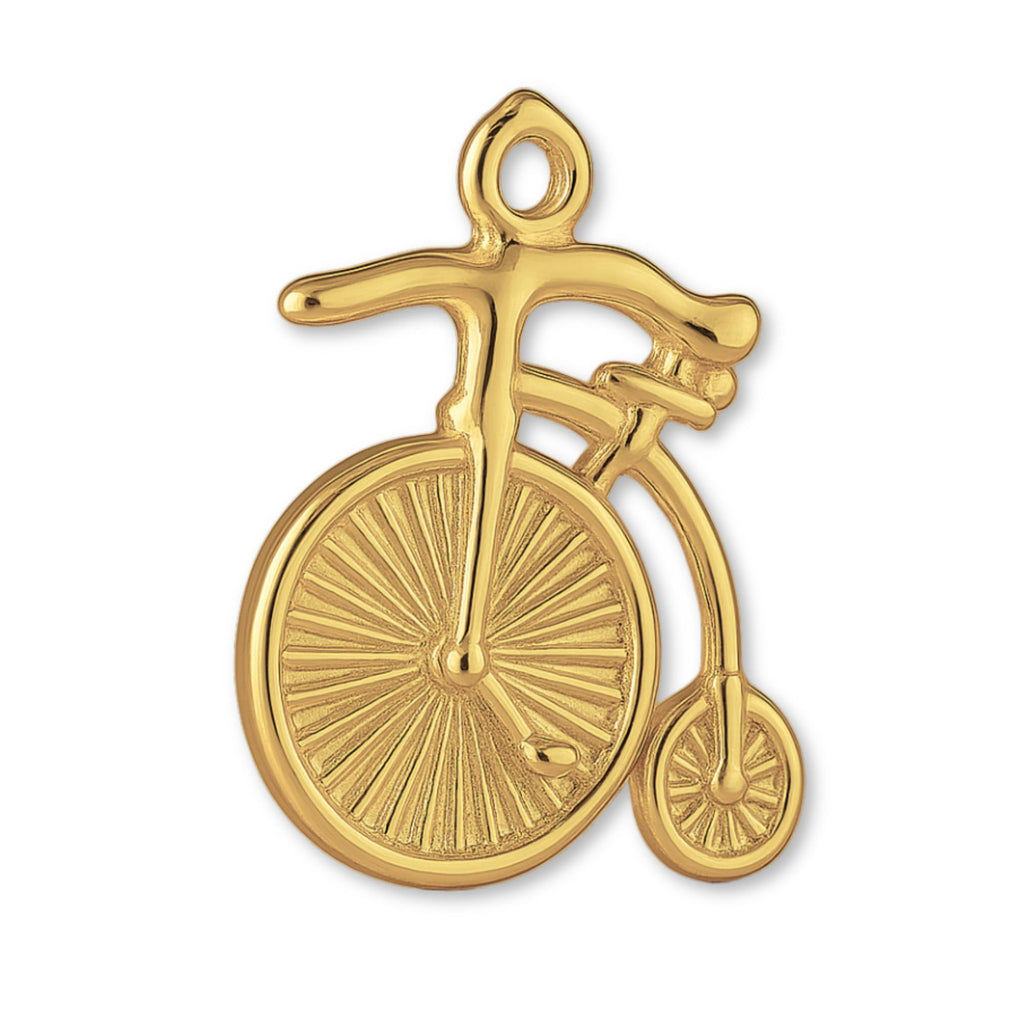 14ct Gold Plated - Penny Farthing Charm
