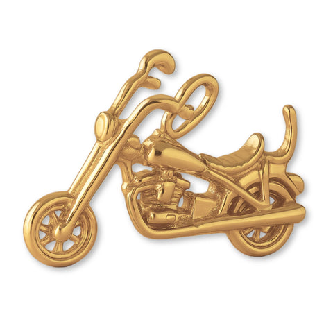 14ct Gold Plated - Cruiser Motorbike Charm