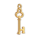 14ct Gold Plated - Clover 1 Key Charm