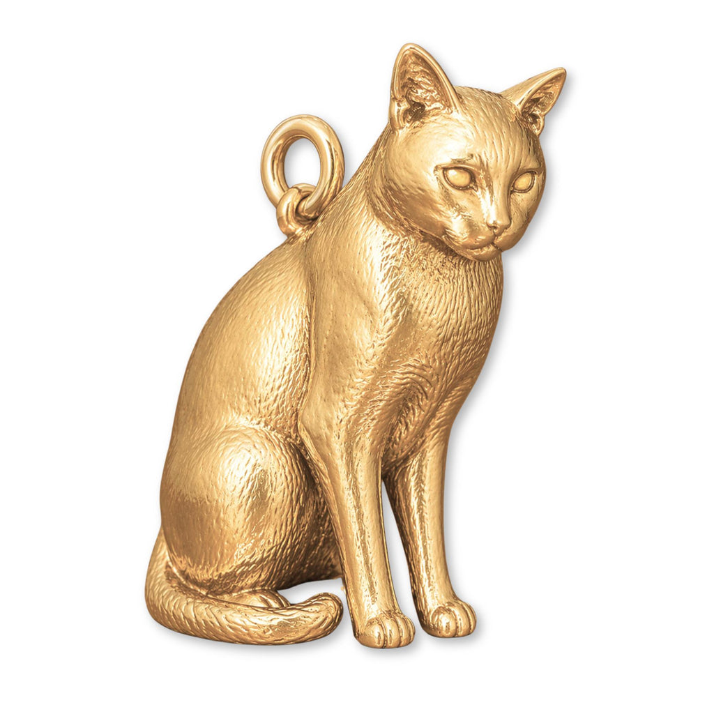 14ct Gold Plated - Chartreux Cat Charm