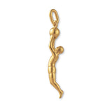 14ct Gold Plated - Basketball Slam Dunk Charm