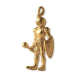 14ct Gold Plated - Medieval Knight Charm