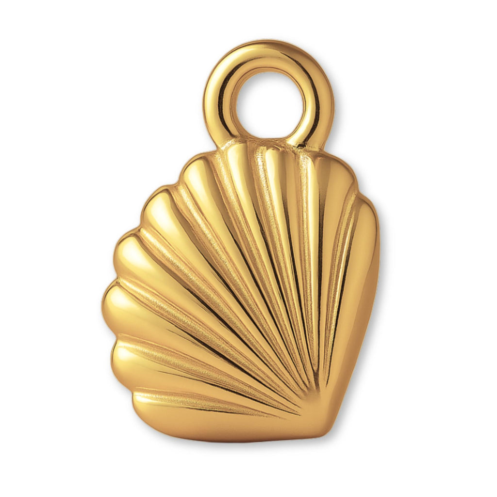 14ct Gold Plated - Lagoon Cockle Shell Charm
