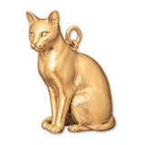 14ct Gold Plated - Bombay Cat Charm